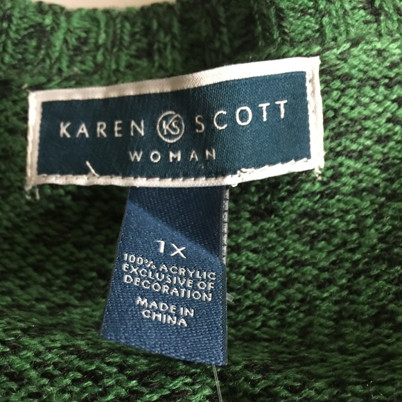 Karen Scott Holiday Gingerbread Marine Sweater - Picture 5 of 6